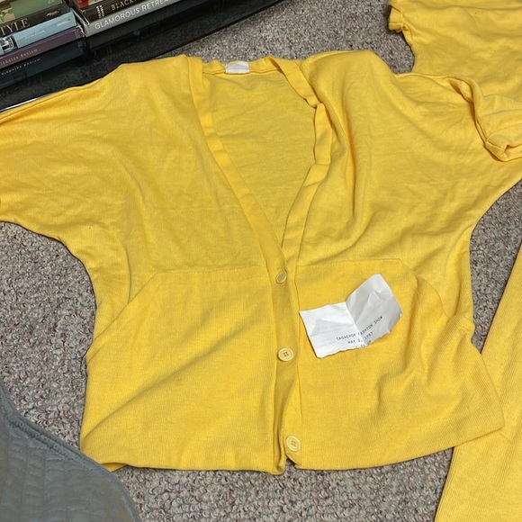 Vintage 1987 3 pc top skirt and cardigan coat set - Picture 10 of 14